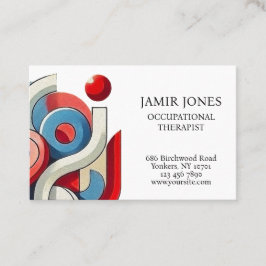 Personlig visuellt intressant visitkort