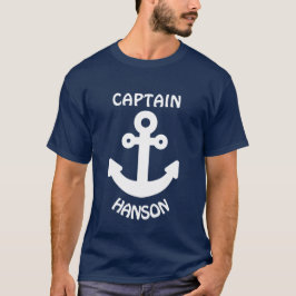 Personlig vit ankar t-shirt