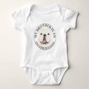 Personlig vit engelsk bulldogg hund t shirt