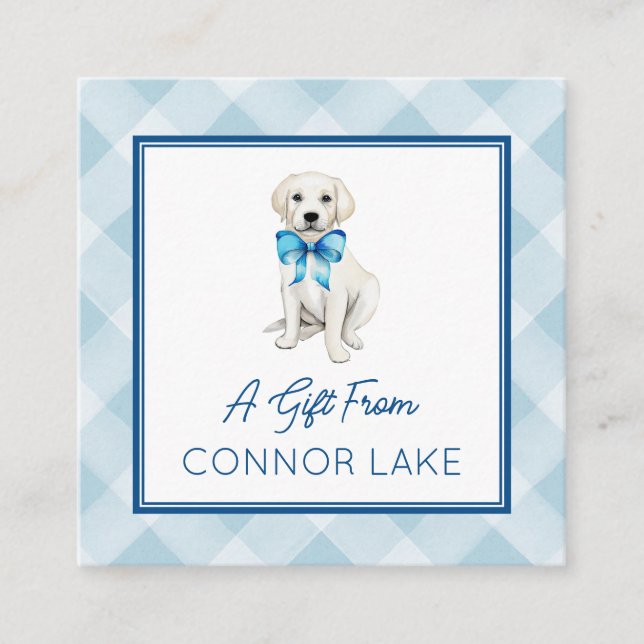 Personlig Vit lab-uppringning med vattenfärg eller Tilläggskort (Framsida)