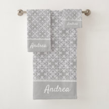 Personlig vit och grått mönster