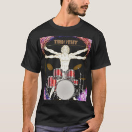 Personlig Vitruvian Drummer T Shirt