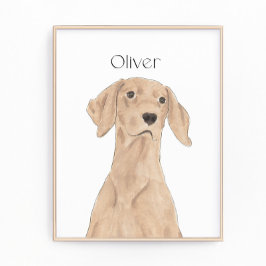 Personlig Vizsla Art Fototryck