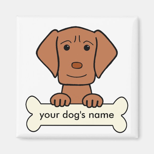 Personlig Vizsla Magnet (Framsidan)