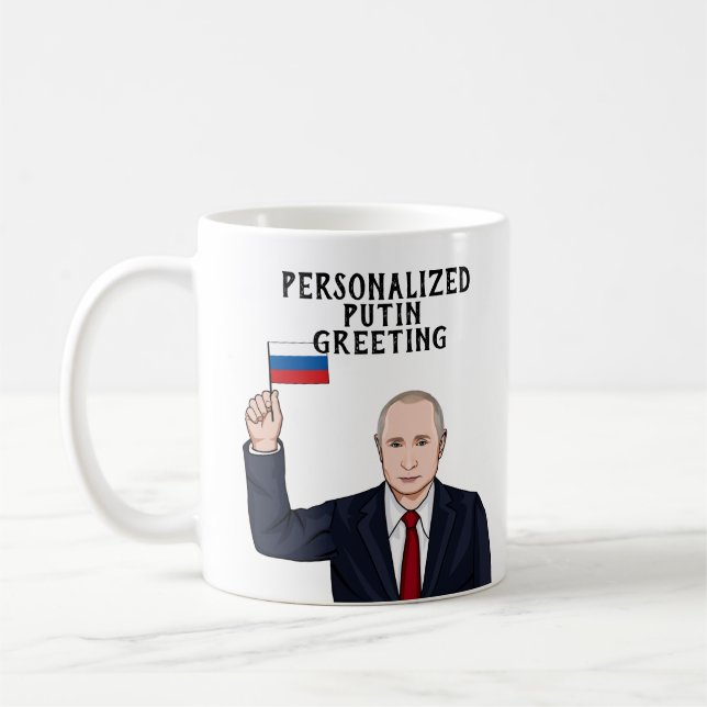 PERSONLIG VLADIMIR PUTIN KAFFEMUGG (Vänster)