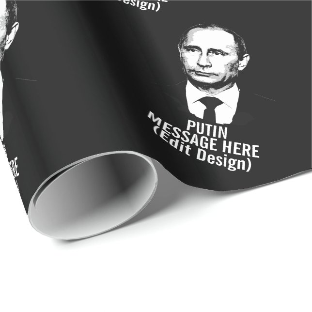 PERSONLIG VLADIMIR PUTIN PRESENTPAPPER (Rullad Hörn)