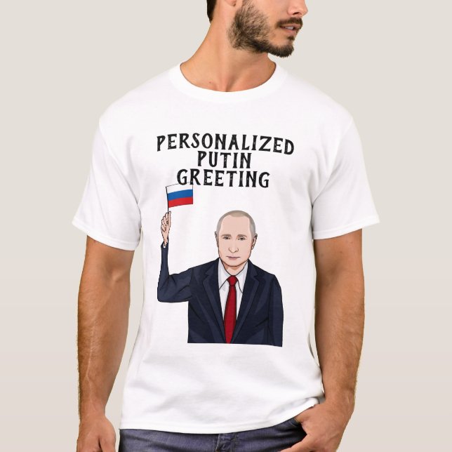 PERSONLIG VLADIMIR PUTIN T SHIRT (Framsida)