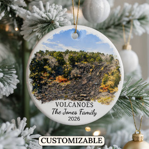 Personlig Volcanoes National Park Skräddarsydd Haw Julgransprydnad Keramik
