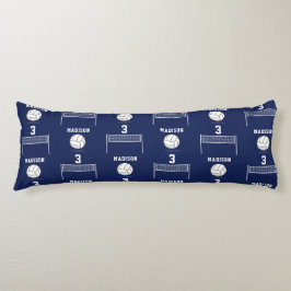 Personlig Volleyball Boll & Net Mönster Kroppskudde