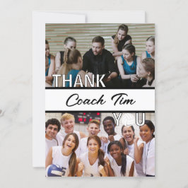 Personlig Volleyball Coach Bild Tack Kort