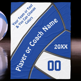 Personlig Volleyball-gåvor för spelare eller träna Fleecefilt