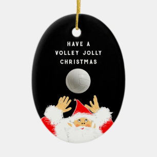 Personlig Volleyball Keepsak Julgransprydnad Keramik