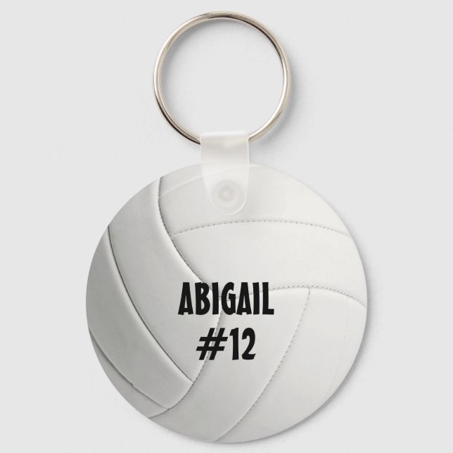 Personlig Volleyball Keychain Nyckelring (Framsida)