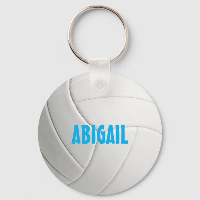 Personlig Volleyball Keychain Nyckelring (Framsida)