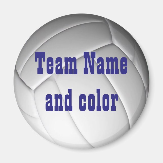 Personlig Volleyball Magnet (Framsidan)