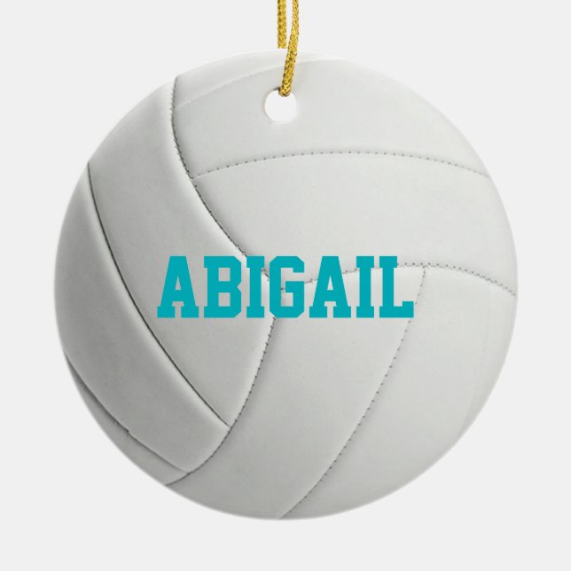Personlig Volleyball Ornament (Framsidan)