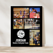 Personlig Volleyball Photo Collage Namn Team #