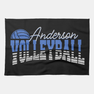 Personlig Volleyball Player ADD NAMN Team Champ Kökshandduk