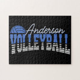 Personlig Volleyball Player ADD NAMN Team Champ Pussel