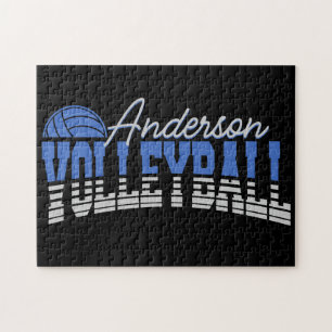 Personlig Volleyball Player ADD NAMN Team Champ Pussel