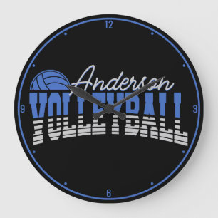 Personlig Volleyball Player ADD NAMN Team Champ Stor Klocka
