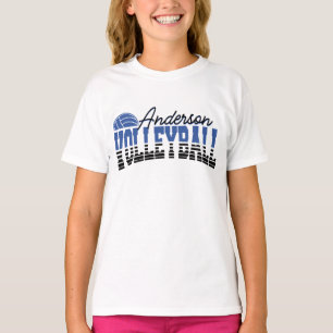 Personlig Volleyball Player ADD NAMN Team Champ T Shirt