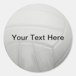 Personlig Volleyball Stickers Runt Klistermärke