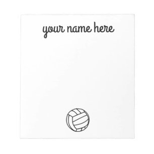 Personlig Volleyball Tack Anteckningsblock