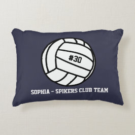 Personlig Volleyball Team, Player Namn och nummer Prydnadskudde