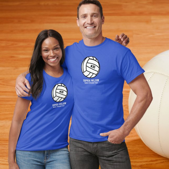 Personlig Volleyball Team, Player Namn och nummer T-shirt (Skapare uppladdad)