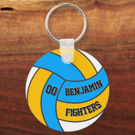 Personlig Volleybollpresent För Pojkar & Flickor Nyckelring