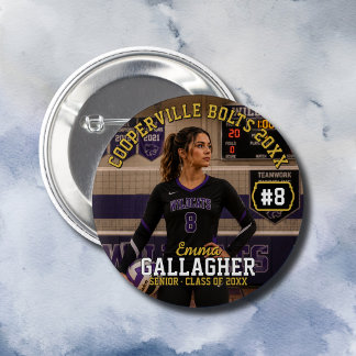 Personlig volleybollspelarfoto  knapp