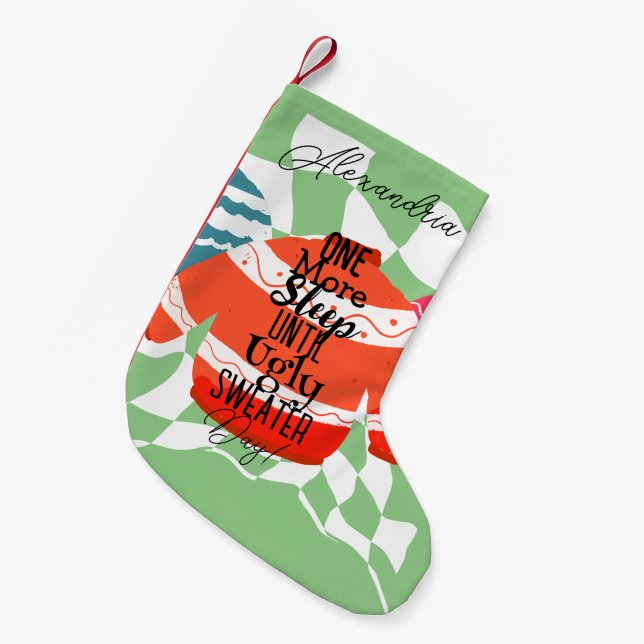 Personlig Vuxen jul Liten Julstrumpa (Framsidan (Hängande))