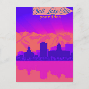 Personlig vykort från Salt Lake City, Utah-kort, G