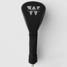 Personlig W Inledande Silver Monogram Ditt namn
