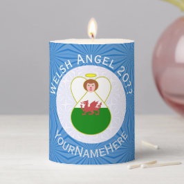 Personlig walesisk ängel Hanukkah-flagga