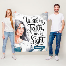 Personlig Walk by Faith Christian Women Fleecefilt