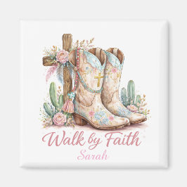 Personlig Walk By Faith Magnet