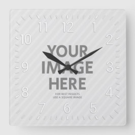 Personlig Wall Clocks Anpassningsbar Big Square Ph Fyrkantig Klocka