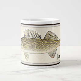 Personlig Walleye Pike Fish Jumbo Mugg