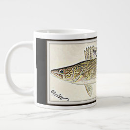Personlig Walleye Pike Fish Jumbo Mugg