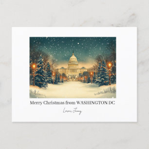 Personlig Washington DC God jul Helgdag Helg Vykort