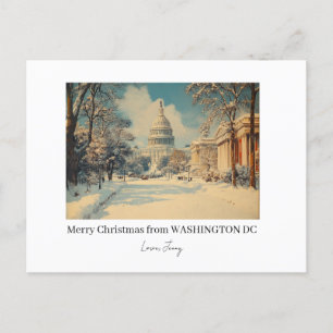 Personlig Washington DC God jul Helgdag Helg Vykort