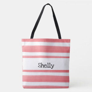 PERSONLIG WATERCOLOR RAND TOTE TYGKASSE
