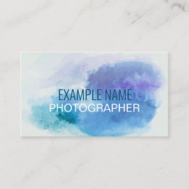 Personlig "Watercolor Stänk" (amerikanskt) Visitkort
