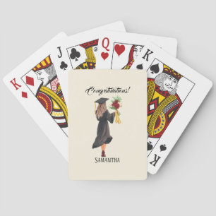 Personlig Watercolor Studenten Casinokort