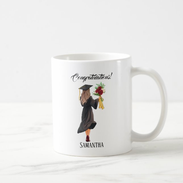Personlig Watercolor Studenten Kaffemugg (Höger)