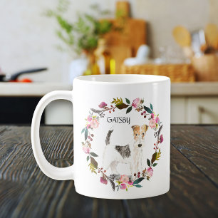 Personlig Watercolor Wire Terrier Ro Wandeans Kaffemugg