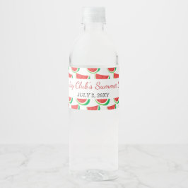 Personlig Watermelon Mönster, sommartid Party Vattenflaskor Etikett