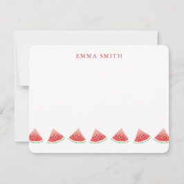 Personlig Watermelon Note Card Anteckningskort